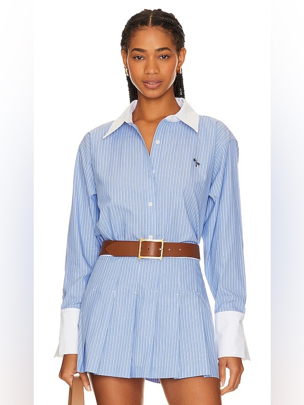 Beverly Hills x Revolve Shirt and Skirt Set
